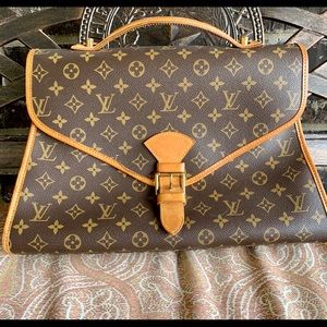 Authentic Monogrammed LV shoulder bag/ briefcase